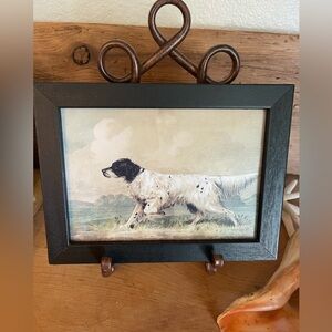 Framed 5x7 Textured Hunting Dog print